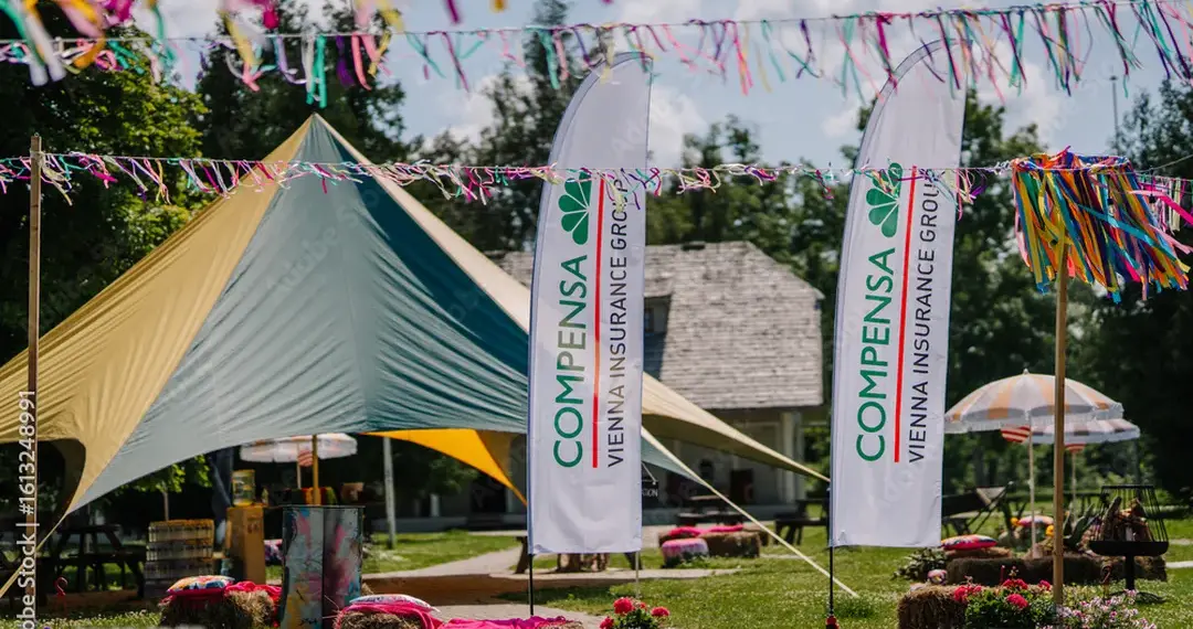 outdoor flag signs